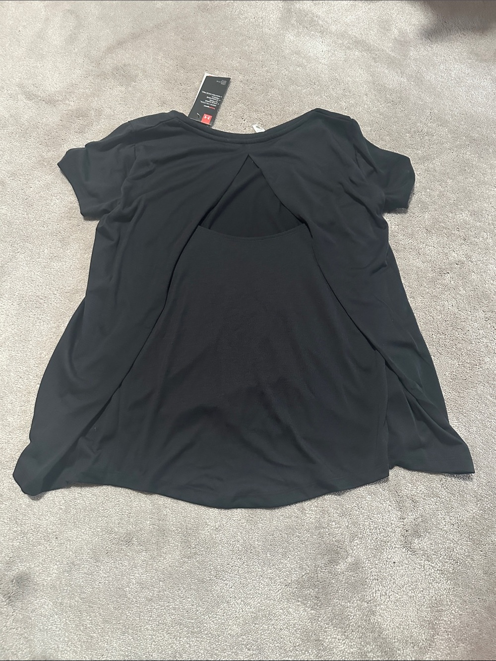 New Under armour whisperlight foldover Short Sleeve Tops XS - Picture 5 of 7